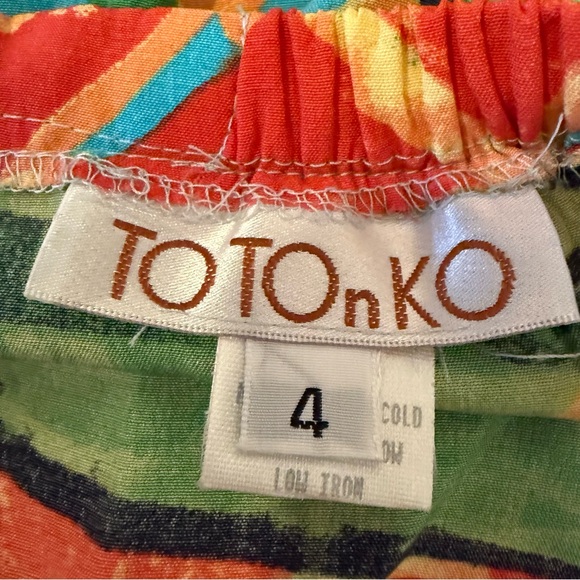 Vintage Abstract Wrap Midi Skirt Colorful Art Print - Picture 5 of 6